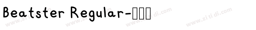 Beatster Regular字体转换